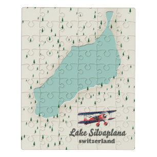 Puzzle Lac Silvaplana Suisse.