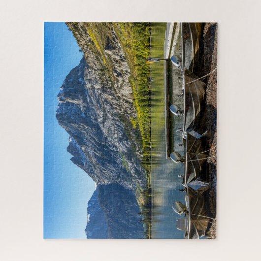 Puzzle Lac Silver avec pic Carson (Vertical)