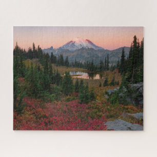 Puzzle Lac Tipsoo et Mont Rainier Lever d'automne