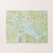 Puzzle Lac Winnipesaukee Map (1986) (Horizontal)