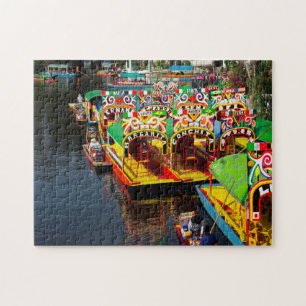 Puzzle Lac Xochimilco Mexique.