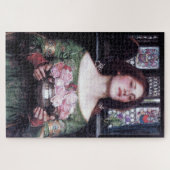 Puzzle Lady and Roses, John William Waterhouse (Horizontal)