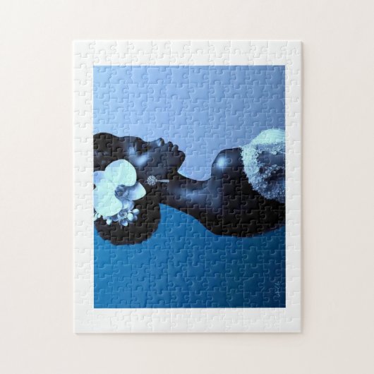 Puzzle Lady Blue Alicia C. Lacy (Vertical)