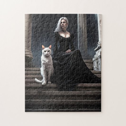 Puzzle Lady Dark (Vertical)