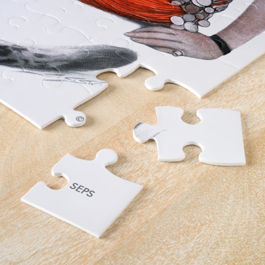 Puzzle Lady et Leopard (Côté)