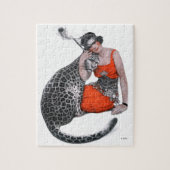Puzzle Lady et Leopard (Vertical)