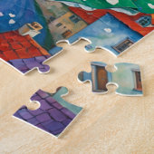 Puzzle Lady Flyinh Aux Cheveux Violets (Côté)