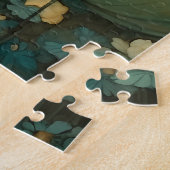 Puzzle Lady Lune Enchantée Art Nouveau Personnalisé (Côté)