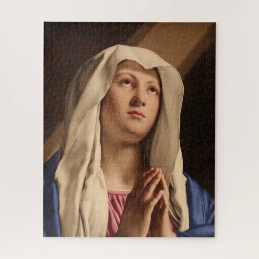 Puzzle Lady Madonna Praying (Vierge Marie) (Art chrétien) (Vertical)