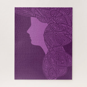 Puzzle Lady Purple
