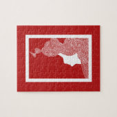 Puzzle Lady Red (Horizontal)