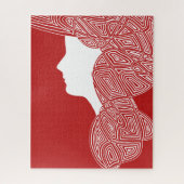 Puzzle Lady Red (Vertical)