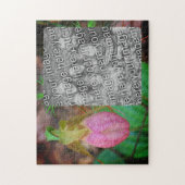 Puzzle Lady Slipper Orchid Frame Ajouter Votre Photo (Vertical)