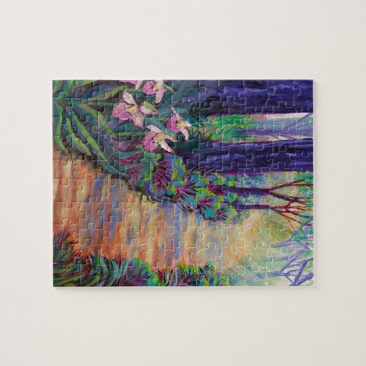 Puzzle Lady Slippers on the Path (Horizontal)