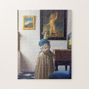 Puzzle Lady Standing at a Virginal, Johannes Vermeer