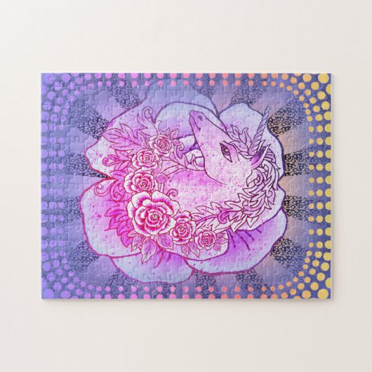 Puzzle Lady Unicorn (Horizontal)