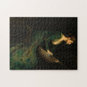 Puzzle Lady with a Lute, 1886 par Thomas Wilmer Dewing (Horizontal)