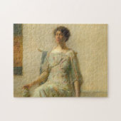 Puzzle Lady with a Mask, 1911 par Thomas Wilmer Dewing (Horizontal)