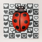 Puzzle Ladybug & Coeurs - mignon (Vertical)