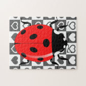 Puzzle Ladybug & Hearts - (Horizontal)