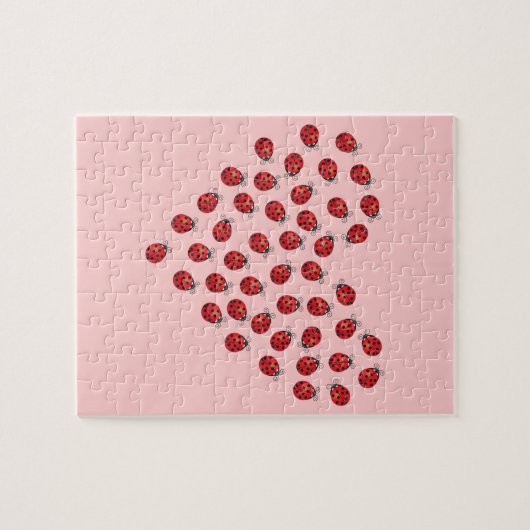 Puzzle Ladybug Love Heart (Horizontal)
