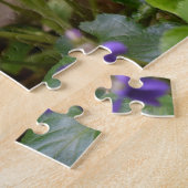 Puzzle Ladybug sur les fleurs de violet doux (Côté)