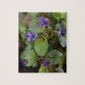 Puzzle Ladybug sur les fleurs de violet doux (Vertical)