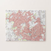 Puzzle Lafayette Louisiane Map (1983) (Horizontal)