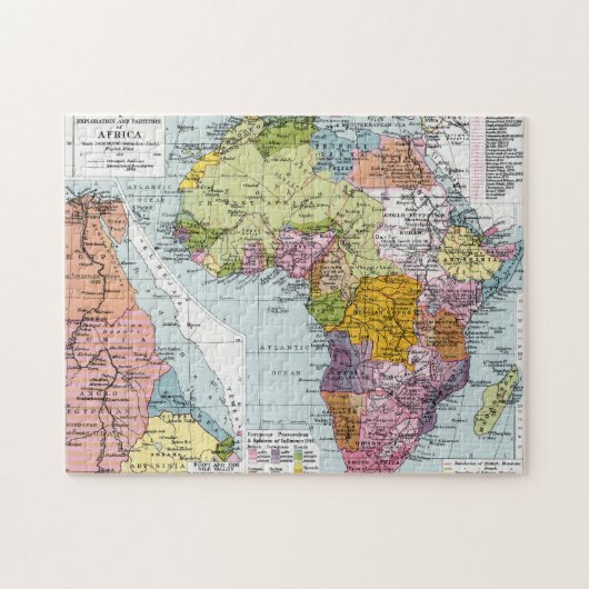 PUZZLE L'AFRIQUE DIVISÉE, 1914 (Horizontal)