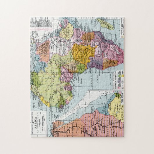 PUZZLE L'AFRIQUE DIVISÉE, 1914 (Vertical)