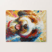 Puzzle Lagotto Romagnolo Chien Acrylique Imprimer Cadeau (Horizontal)