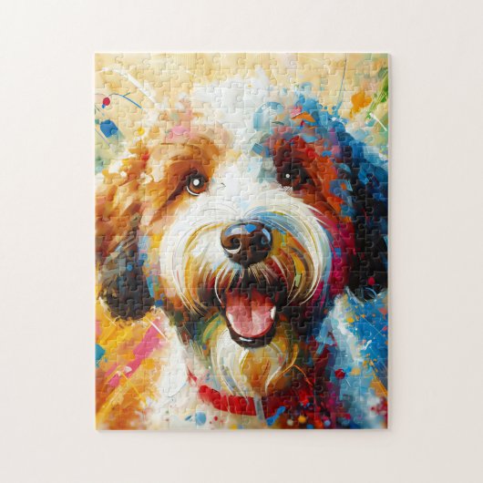 Puzzle Lagotto Romagnolo Chien Acrylique Imprimer Cadeau (Vertical)