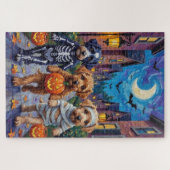 Puzzle Lagotto Romagnolo Trick-or-Treating Halloween (Horizontal)
