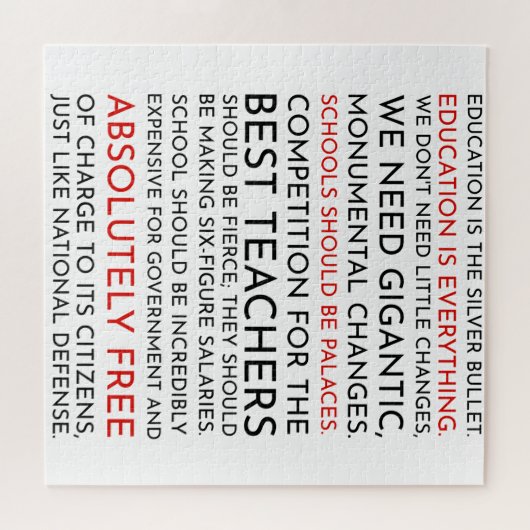Puzzle L'aile ouest Sam Seaborn Discours d'éducation Puzz (Horizontal)