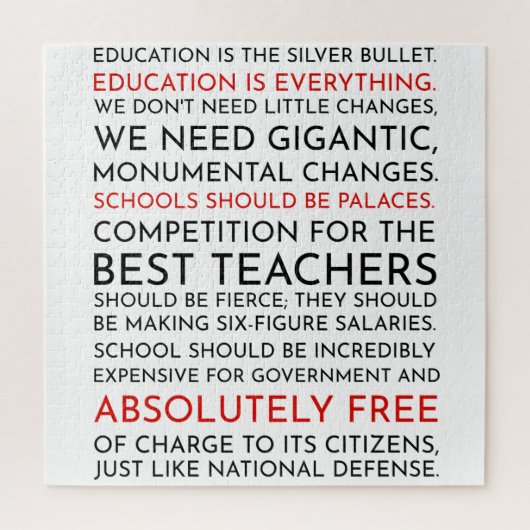 Puzzle L'aile ouest Sam Seaborn Discours d'éducation Puzz (Vertical)