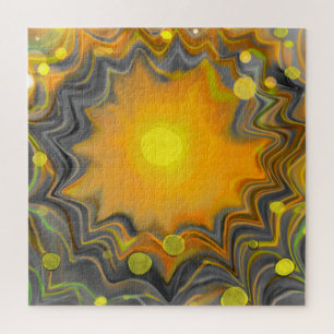 Puzzle Laissez le soleil briller dans l'amour rétro