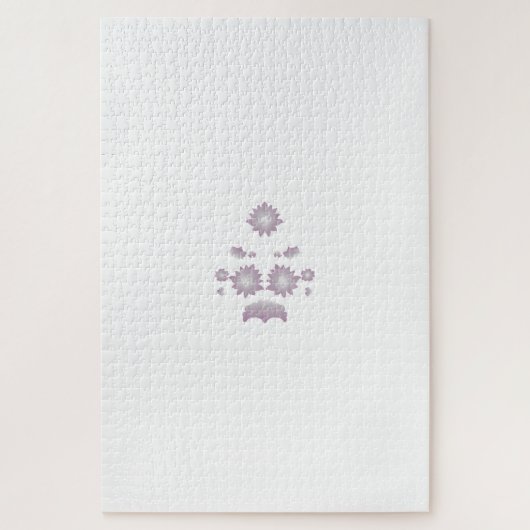 Puzzle Lait blanc classique Rose décoratif (Vertical)