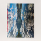 Puzzle Lake McDonald Glacier Park .voeux de Noël (Vertical)