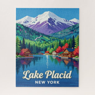 Puzzle Lake Placid New York Voyage 🏔️