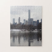 Puzzle Lake Reflection in Central Park New York City NYC (Vertical)