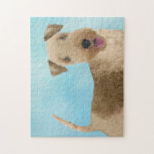 Puzzle Lakeland Terrier Peinture - Cute Original Chien Ar (Vertical)