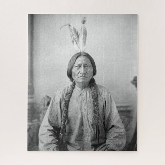 Puzzle Lakota Leader assis Bull Amérindien (Vertical)
