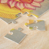 Puzzle Laksmi se reposant sur un trône de lotus part, (Côté)