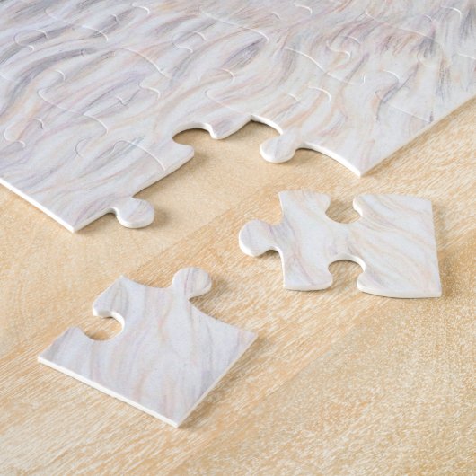 Puzzle Lama blanc (Côté)