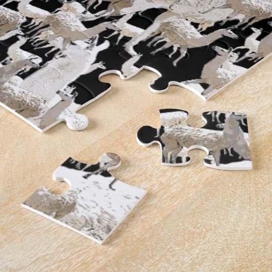 Puzzle Lama de lama et plus de lamas (Côté)