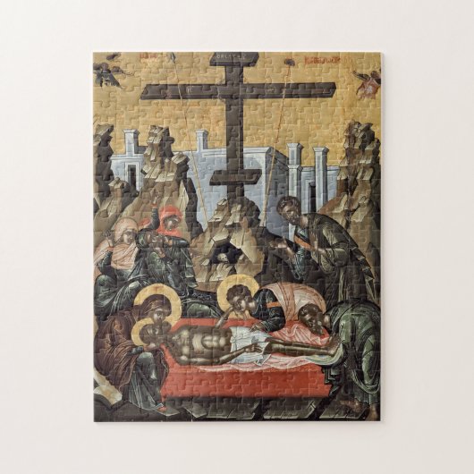 Puzzle Lamentation du Christ Orthodoxe Icône chrétienne (Vertical)