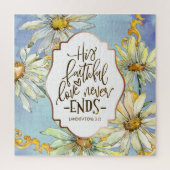 Puzzle Lamentations 3:22 Son Amour Fidèle Ne Finit Jamais (Vertical)