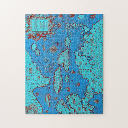 Puzzle L'Amérique Centrale ("Amérique Occidentalis ") (Vertical)