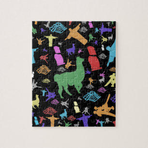 Puzzle L'Amérique du Sud colorée