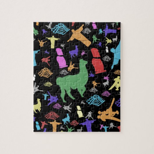 Puzzle L'Amérique du Sud colorée (Vertical)